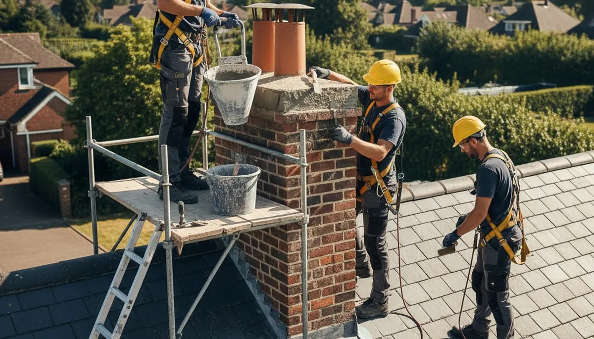 Buffalo, NY chimney repair by FX Remodeling & Exteriors for cracked masonry and moisture protection