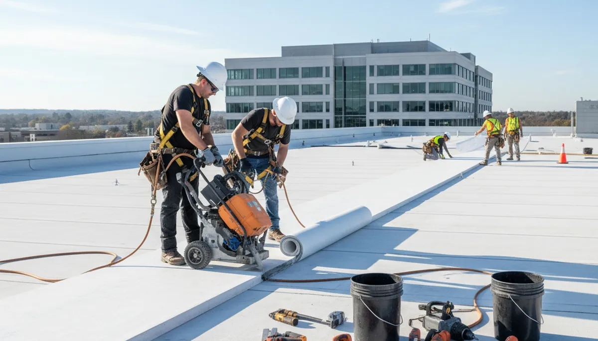 Buffalo, NY commercial roofing by FX Remodeling & Exteriors for snow, winter weather, and freeze-thaw protection