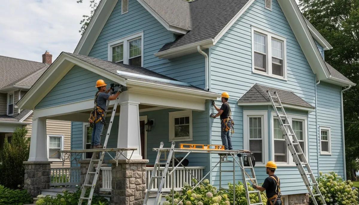Vinyl siding installation in Buffalo, NY by a professional siding contractor