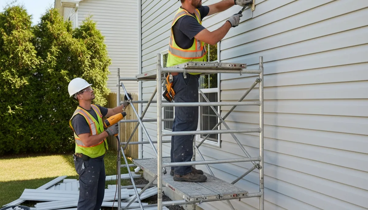 Vinyl siding repair service in Buffalo, NY for cracked and storm-damaged exterior panels